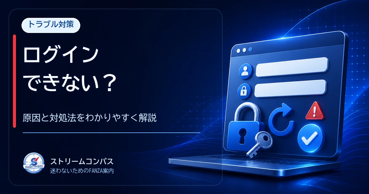 FANZAにログインできない原因と対処法のガイド